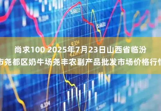 尚求100 2025年7月23日山西省临汾市尧都区奶牛场尧丰农副产品批发市场价格行情